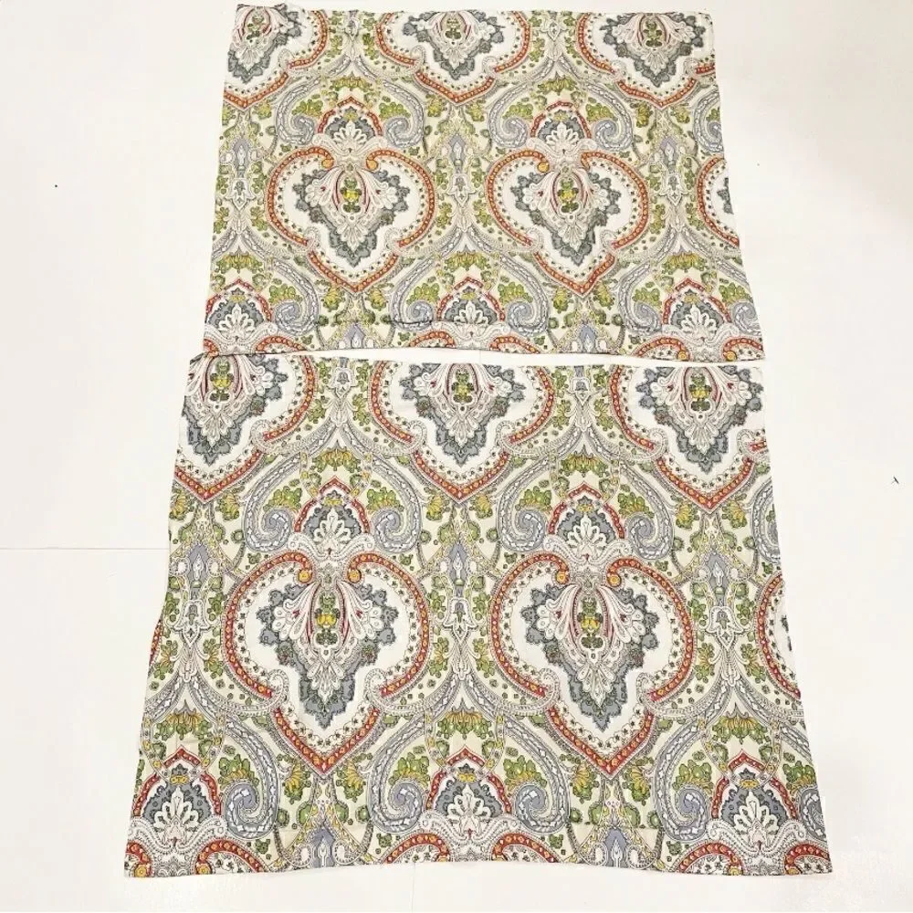 VTG Ralph Lauren Pillowcase Sham SET OF 2 TWO standard size Florentine Paisley
